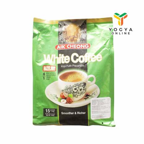 AIK CHEONG WHITE COFFEE HAZELNUT 4 IN 1 456G