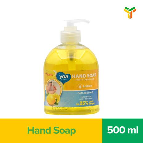 YOA HAND SOAP LEMON FRESH BOTOL 500ML_1C12P