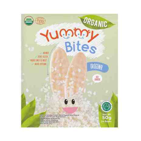 YUMMY BITES ORG CRACKERS ORIGINAL 50G