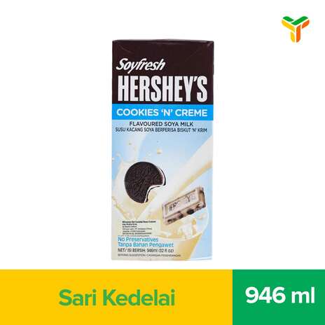 SOYFRESH HERSEY COOKIES CREME 946ML