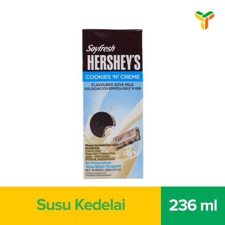 SOYFRESH HERSEY COOKIES CREME 236ML