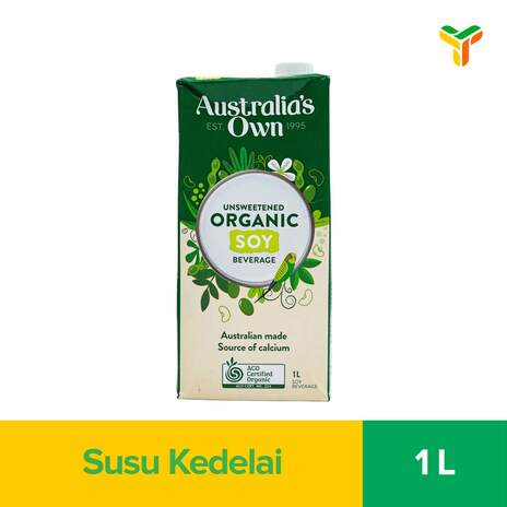 AUSTS OWN SOY MILK UNSWEETENED 1LT