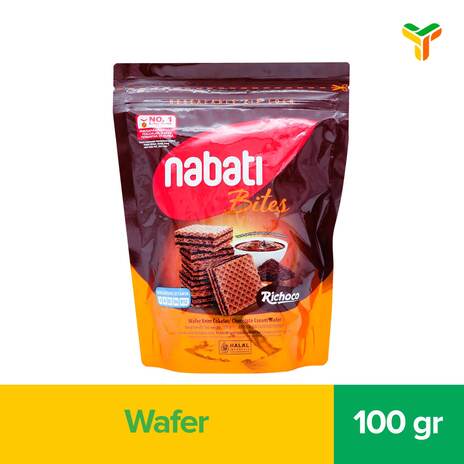 RICHOCO WAFER COKLAT POUCH 100 GR_1C18PK