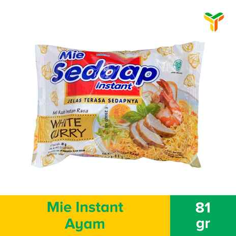 SEDAAP Mie Instan White Curry Bag 81GR
