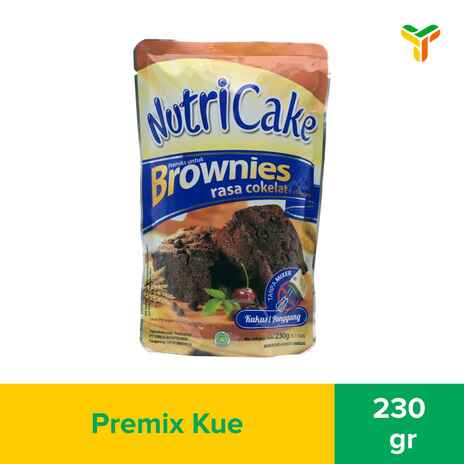 NUTRICAKE BROWNIES COKLAT 230 GR