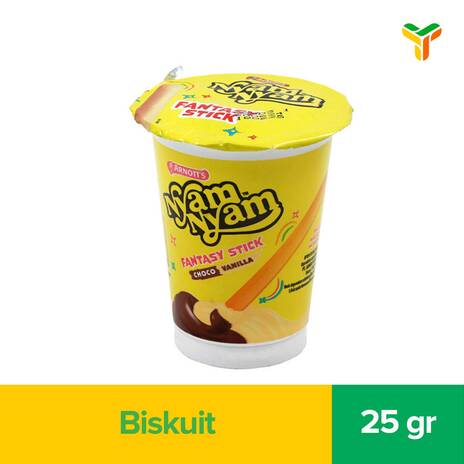 NYAM NYAM FANTASY STICK CHOCO VANILLA 25G_1C12B12P