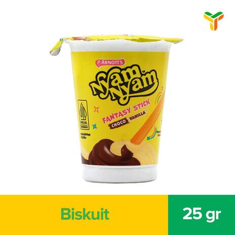 NYAM NYAM FANTASY STICK CHOCO VANILLA 25G_1C12B12P