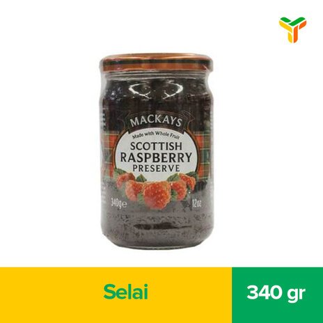 MACKAYS SCOTTISH RASPBERRY PRESERVE 340G