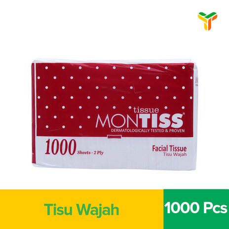 MONTISS FACIAL TISSUE 1000S