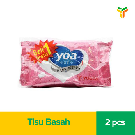 YOA BABY WIPES PINK 50S BANDED_1C20P
