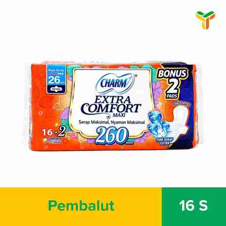 CHARM EXTRA COMFORT MAXI W 26CM 16S 