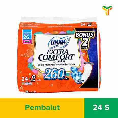 CHARM EXTRA COMFORT MAXI NW 26CM 24S 