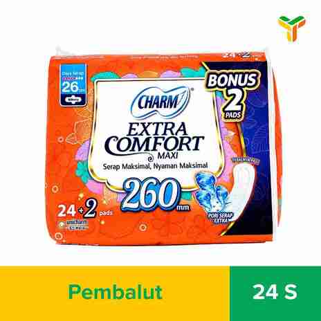 CHARM EXTRA COMFORT MAXI W 26CM 24S 