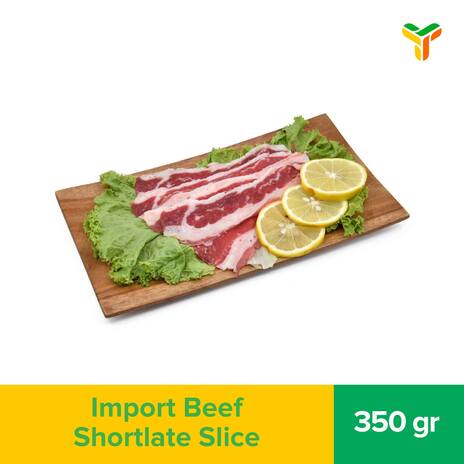 IMPORT BEEF SHORTPLATE SLICE 350GR