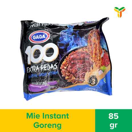 GAGA 100 EXTRA PEDAS GORENG LADA HITAM 85G_1C40P