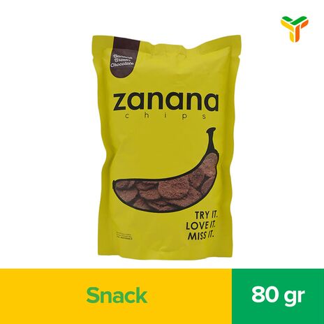ZANANA CHIPS BROWN CHOCOLATE 80 GR