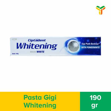 CIPTADENT Pasta Gigi MAXI White - Whitening Tube 190GR