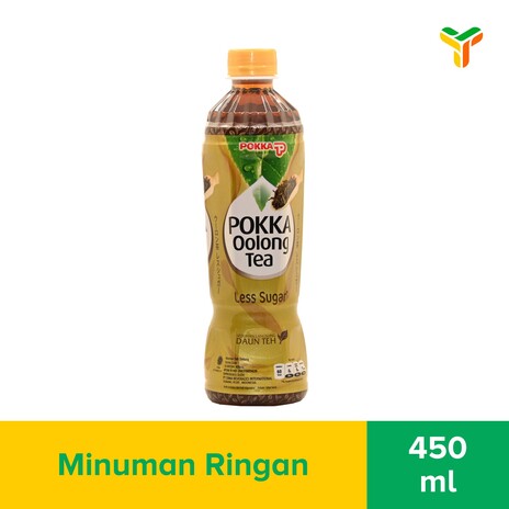 POKKA OOLONG TEA LESS SUGAR 450ML