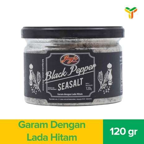JAYS KITCHEN BLACK PEPPER SEASALT 120G