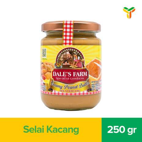 DALES FARM CREAMY PEANUT BUTTER 250G