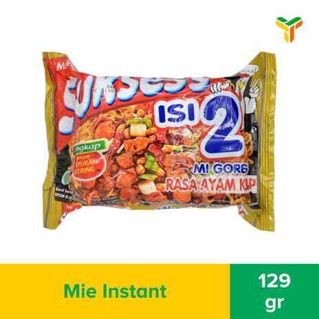 SUKSES Mie Instan Goreng Ayam Kecap Bag 129g