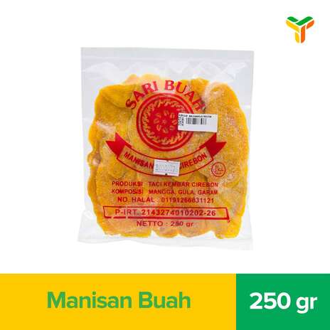 SARI BUAH MANISAN MANGGA LEBAR 250 GR