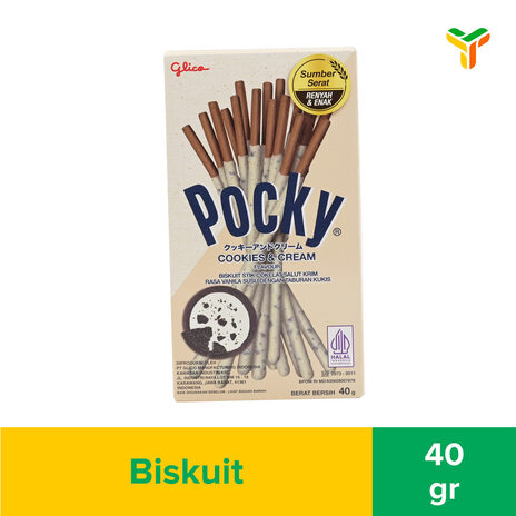 Glico Pocky Cookies & Cream 40g (1c = 120pcs)