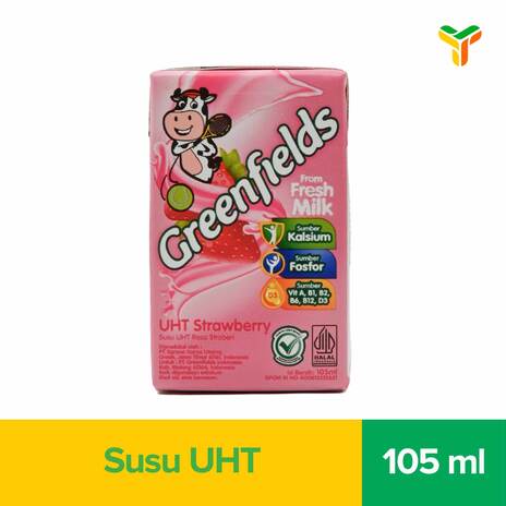 GREENFIELDS UHT STRAWBERRY 105 ML_1C40P