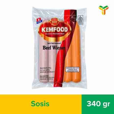 KEMFOOD BEEF WIENER 340GR