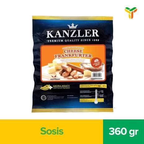KANZLER CHEESE FRANKFURTER 360GR C20