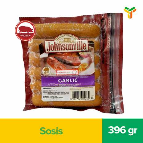 JOHNSONVILLE GARLIC SAUSAGES 396GR (C12)