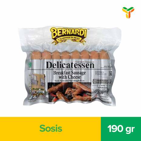 BERNARDI BREAKFAST SAUSAGE WITH CHEESE 190GR(C10)