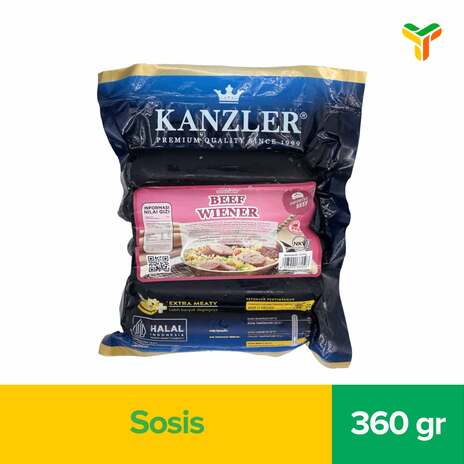 KANZLER BEEF WIENER 360GR C20