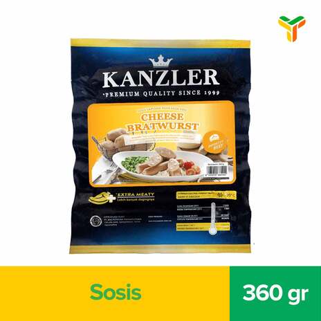 KANZLER CHEESE BRATWURST 360GR C20