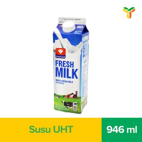 DIAMOND FRESH MILK PLAIN 946ML (C12)