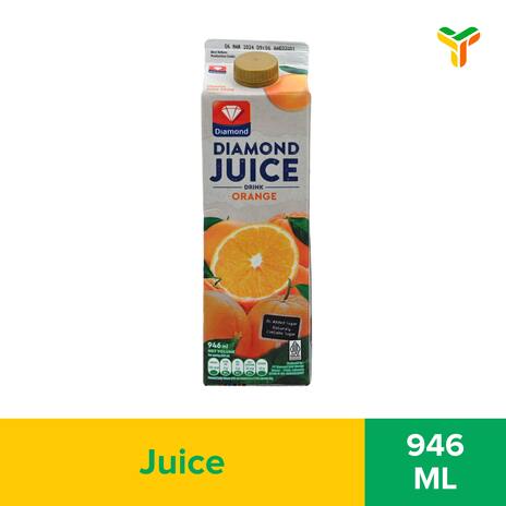 DIAMOND UNSWEET ORANGE JUICE 946ML (C12)