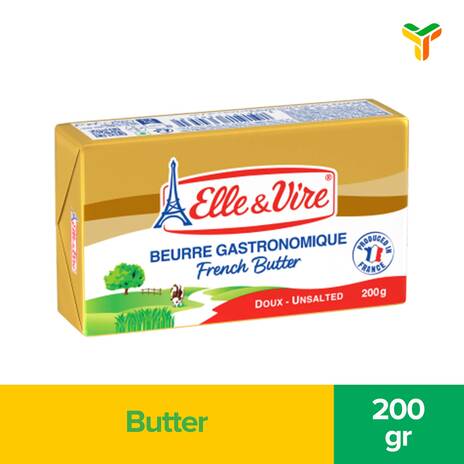 ELLE N VIRE BUTTER PORTION UNSALTED 200GR