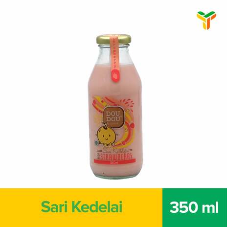 DOU DOU SUSU KEDELAI STRAWBERRY 350ML
