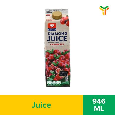 DIAMOND UNSWEET CRANBERRY 946ML (C12)