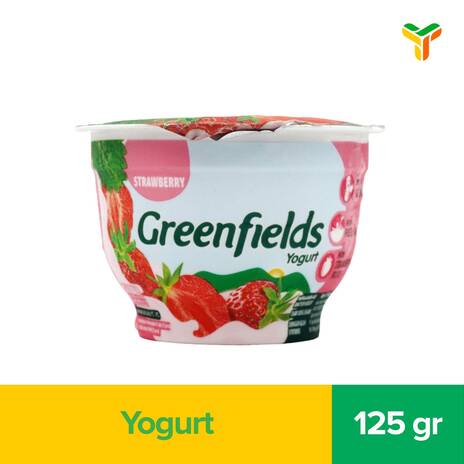 GREENFIELDS YOGURT STROBERI 125GR (C12)