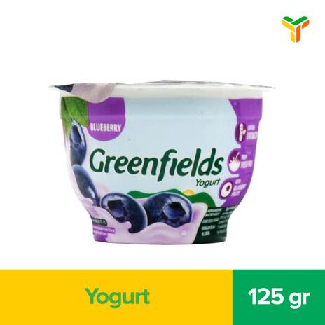 GREENFIELDS YOGURT BLUBERI 125GR (C12)