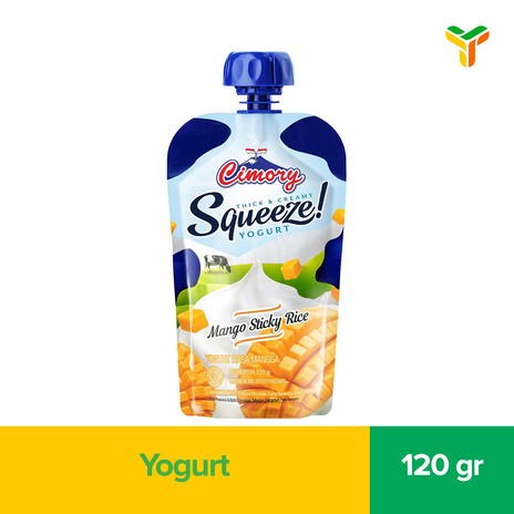 CIMORY SQUEEZE MANGO STICKY RICE 120GR C24
