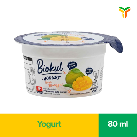 BIOKUL STIRRED MANGO YOGHURT 80ML (C24)