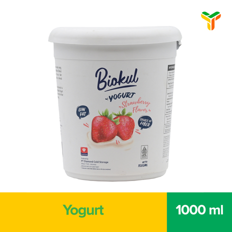 BIOKUL STIRRED YOGURT STRAWBERRY 1000ML C4