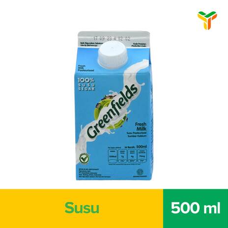 GREENFIELDS FRESH MILK FULL CREAM  320ML C12