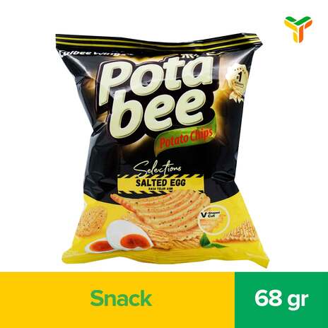 POTABEE Keripik Kentang Selections Salted Egg 68GR