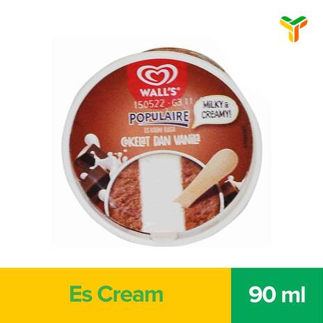 WALLS POPULAIRE COKLAT / VANILLA 90ML (C40)