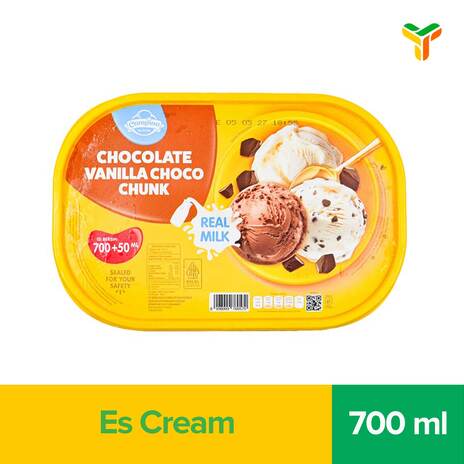 CAMPINA CHOCOLATE VANILLA CHOCO CHUNK 700ML C6