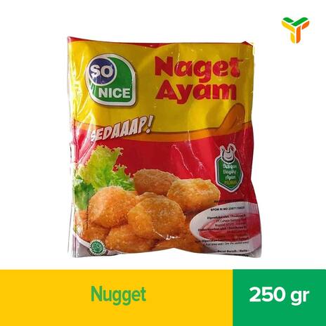 SO NICE CHICKEN NUGGET 250GR (1C = 24)