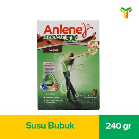 ANLENE ACTIFIT COKLAT 250GR